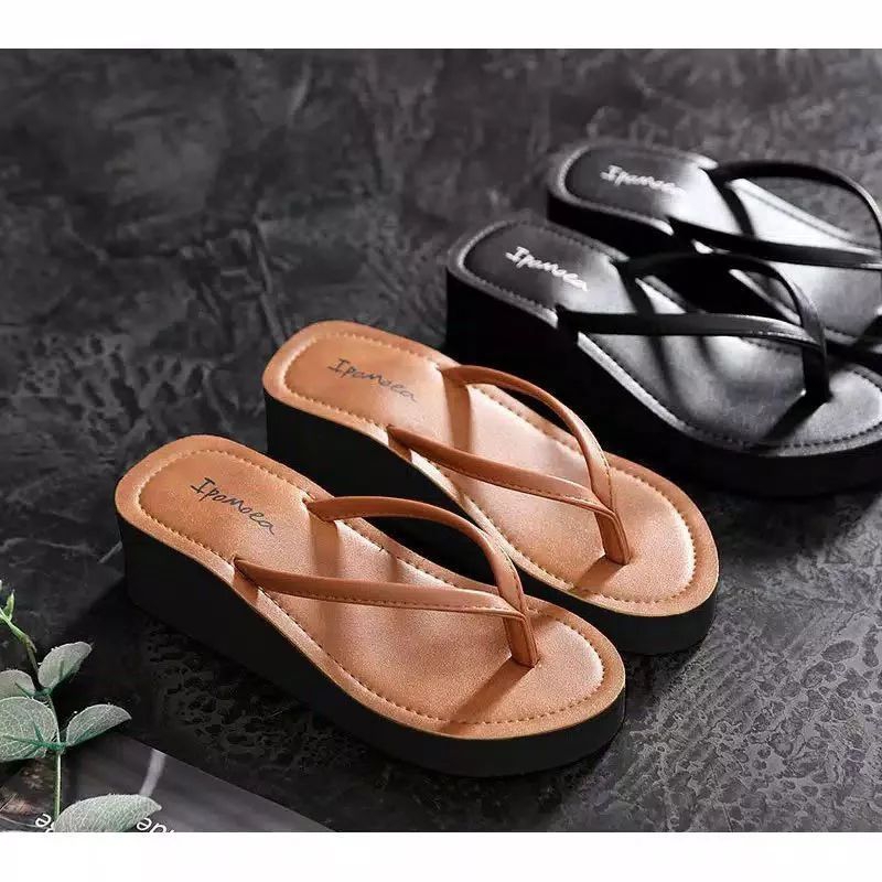 SANDAL WEDGES WANITA SPON SIMPLE IPOMOEA
