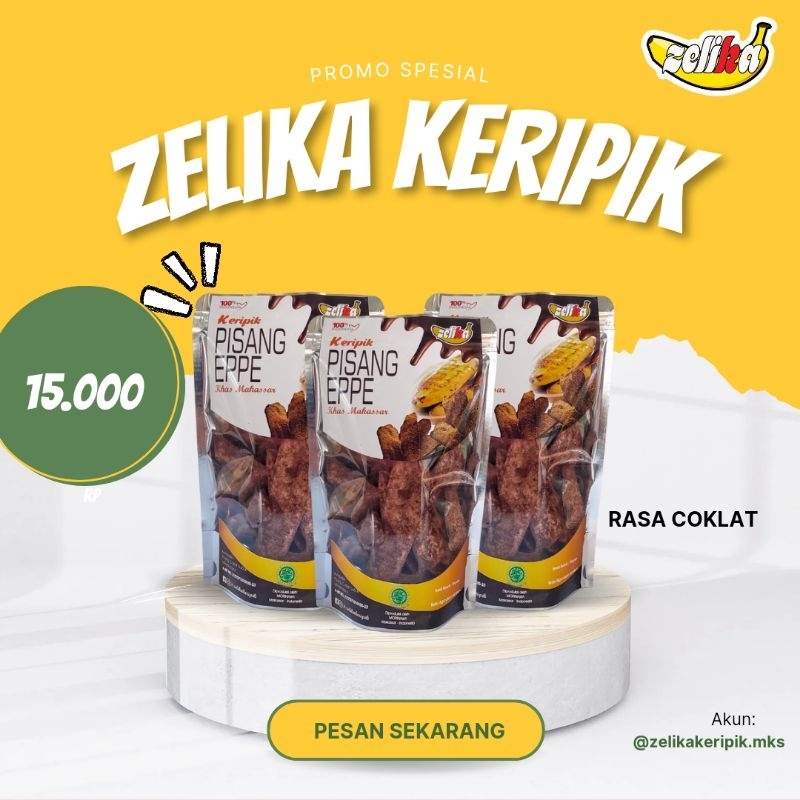 

Keripik Pisang Cokelat Murah Lezat 70g Coklat Bubuk Premium