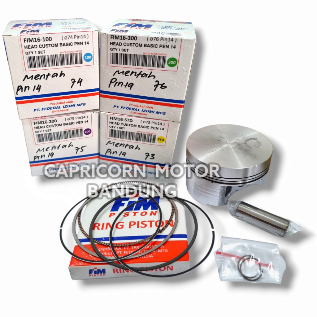 Piston Kit MENTAH CUSTOM 73 74 75 76 PEN 14 FIM16 FIM IZUMI MENTAHAN
