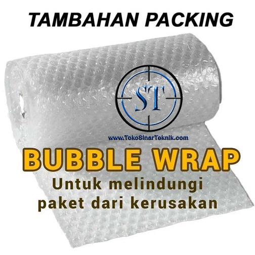 

Extra Packing Bubble Wrap (Plastik Gelembung untuk tambahan packing) Agar Lebih Aman dan tidak pecah Rusak atau Penyok