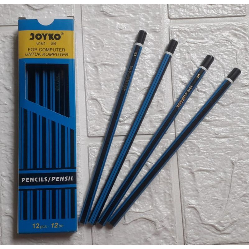 

(Min CO 4) Pensil Hitam Joyko 6161 | Pencil 2B Untuk Komputer