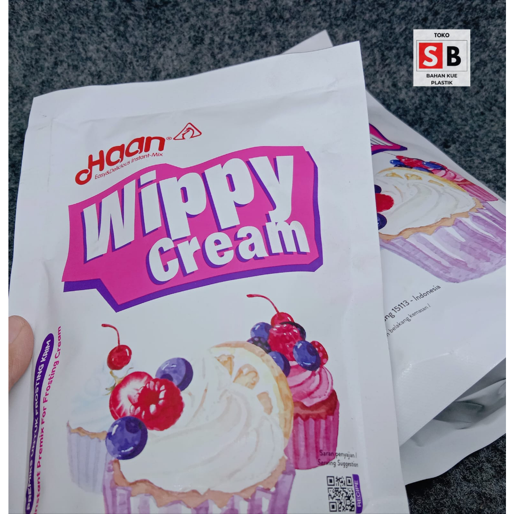 

WIPPY CREAM HAAN POUCH 200GR & 400GR / CREAM BUBUK HAAN POUCH