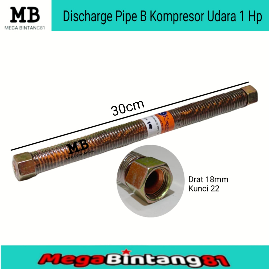 Pipa tembaga discharge pipe B kompresor angin 1hp pipa kompresor angin 1hp