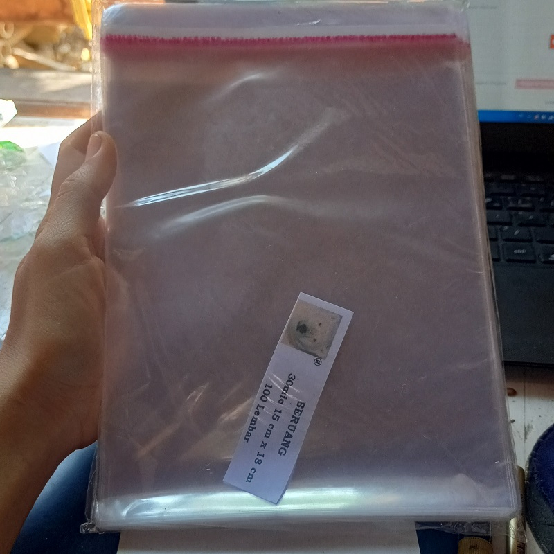 

Opp 15x18 dan 15x25 polos tanpa sablon tebal 30 micron