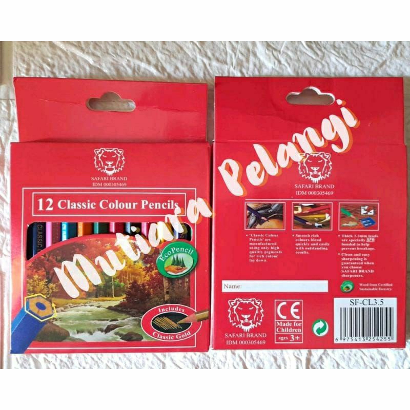 

Pensil Warna Mini Merk Safari 12 Warna | Pencil Warna Murah