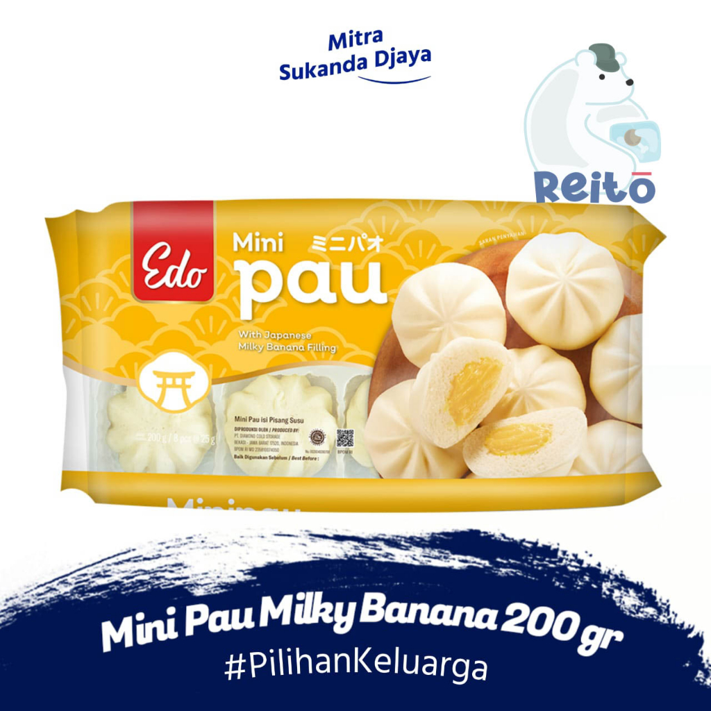 Edo Mini Pau Rasa Japanese Milky Banana