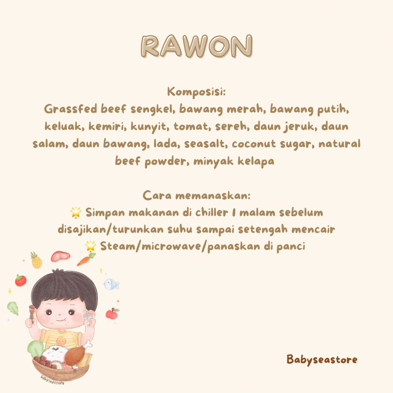 

RAWON (Grassfed beef for toddler/kids)