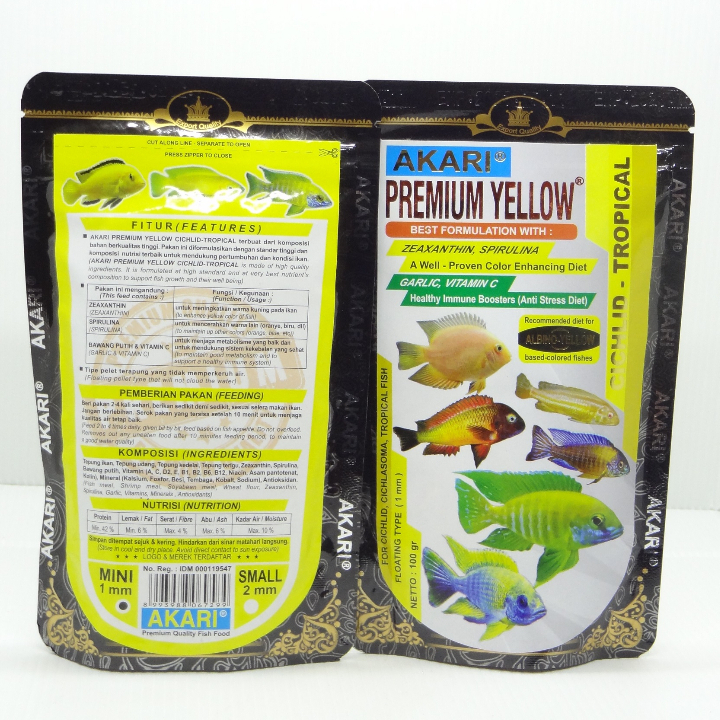 AKARI Pelet Premium Yellow 100 gram