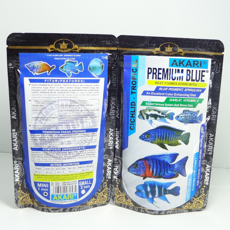 AKARI Pelet Premium Blue 100 gram