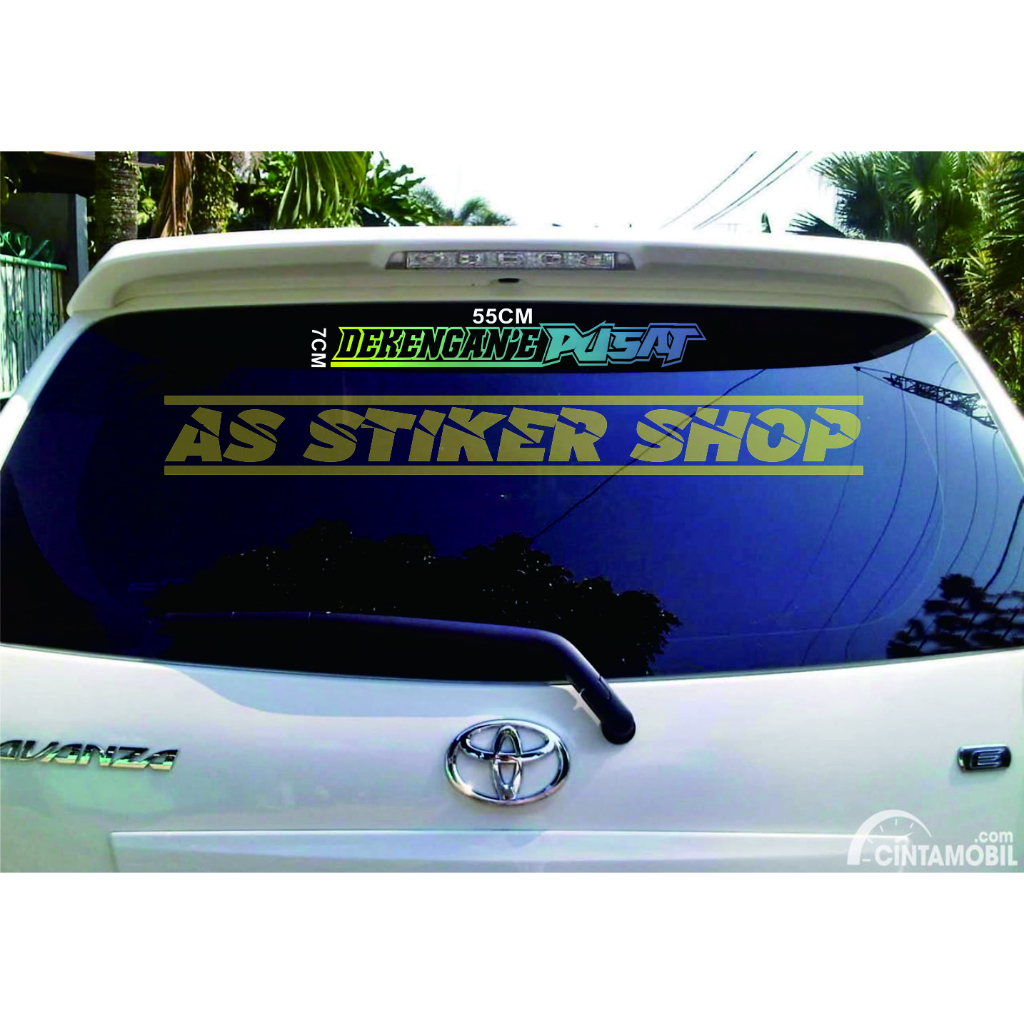 terbaru cutting stiker kaca depan belakang mobil dekengan pusat