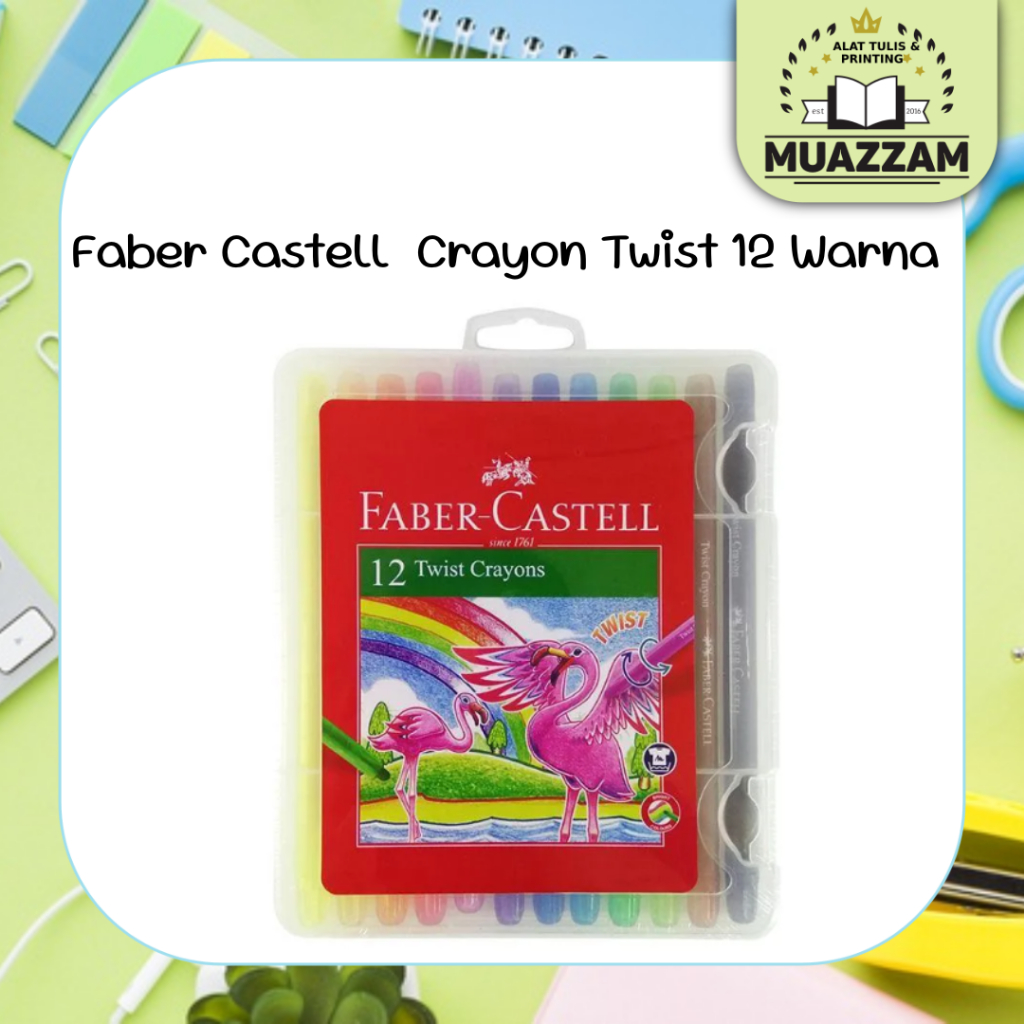 

Faber Castell Crayon Twist 12 Warna