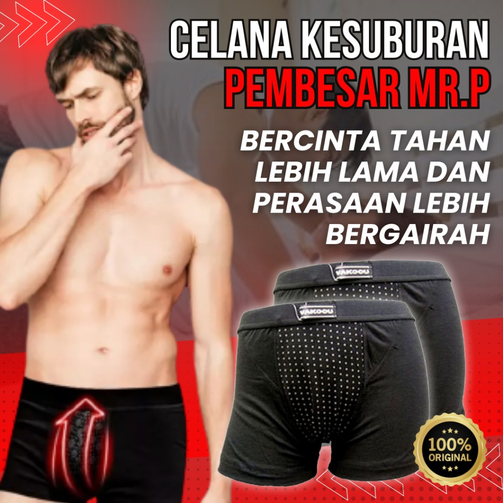 Boxer Magnet Celana Dalam pria Vakoou USA Boxer Magnet Terapi  Untuk Kesehatan Vitalitas Pria ORIGIN