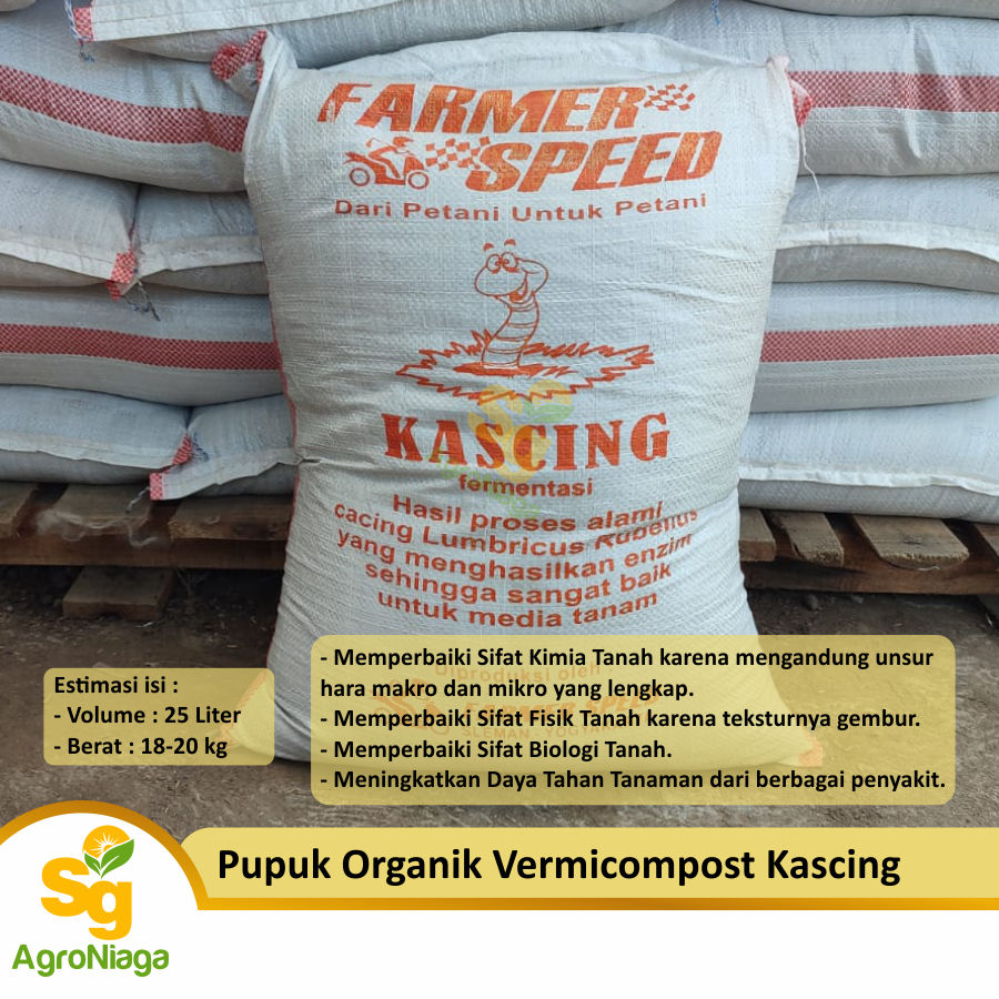 Pupuk Organik Vermicompost Kascing