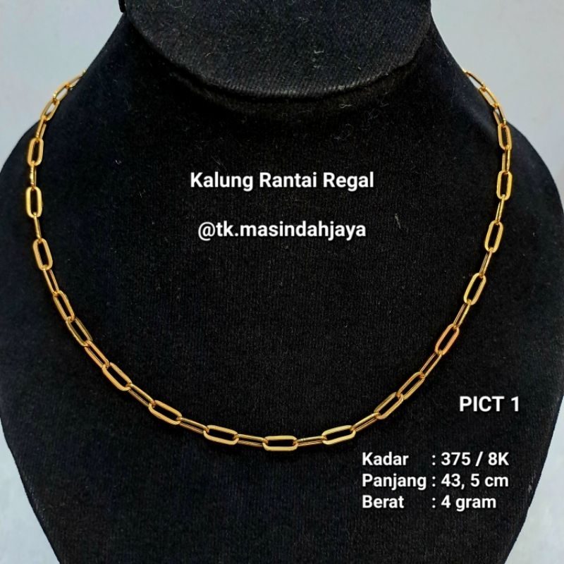 Kalung Rantai Emas Model Terbaru / New Trend (Kadar 375/8K, 420/9K) start from : 2gram, 3gram, 4gram