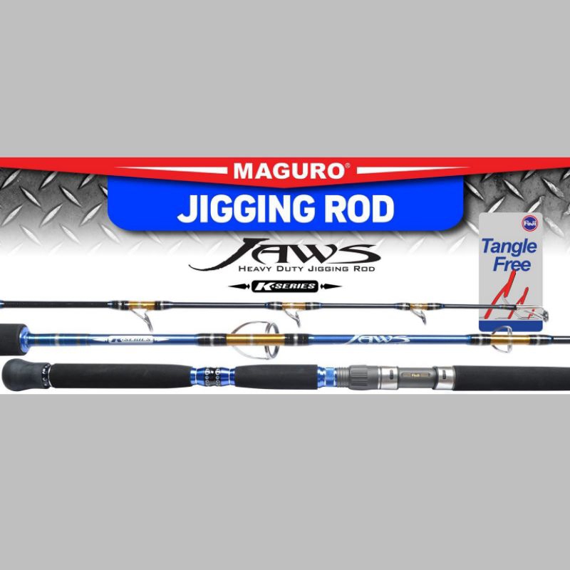 PROMO TERMURAH : Joran Spinning Maguro Jigging Rod Jaws K-Series PE 3-6
