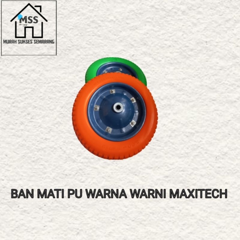 Ban Gerobak Sorong ban mati PU warna warni