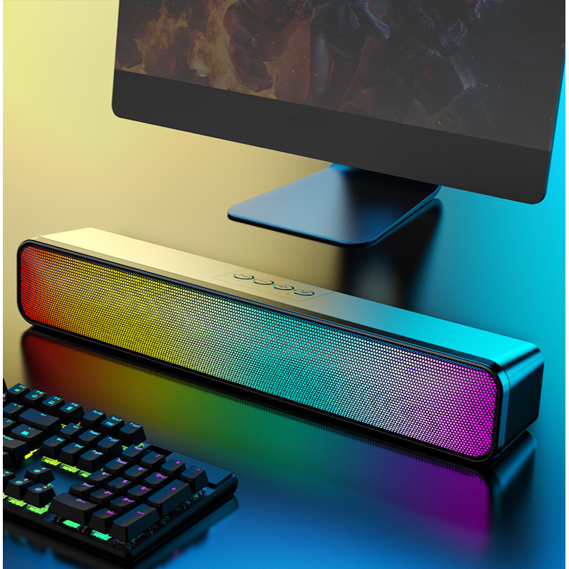 Speaker tower /lampu led speker bluetooth /speaker pc rgb / RGB Bar Suara Komputer untuk Tablet PC Laptop Baru