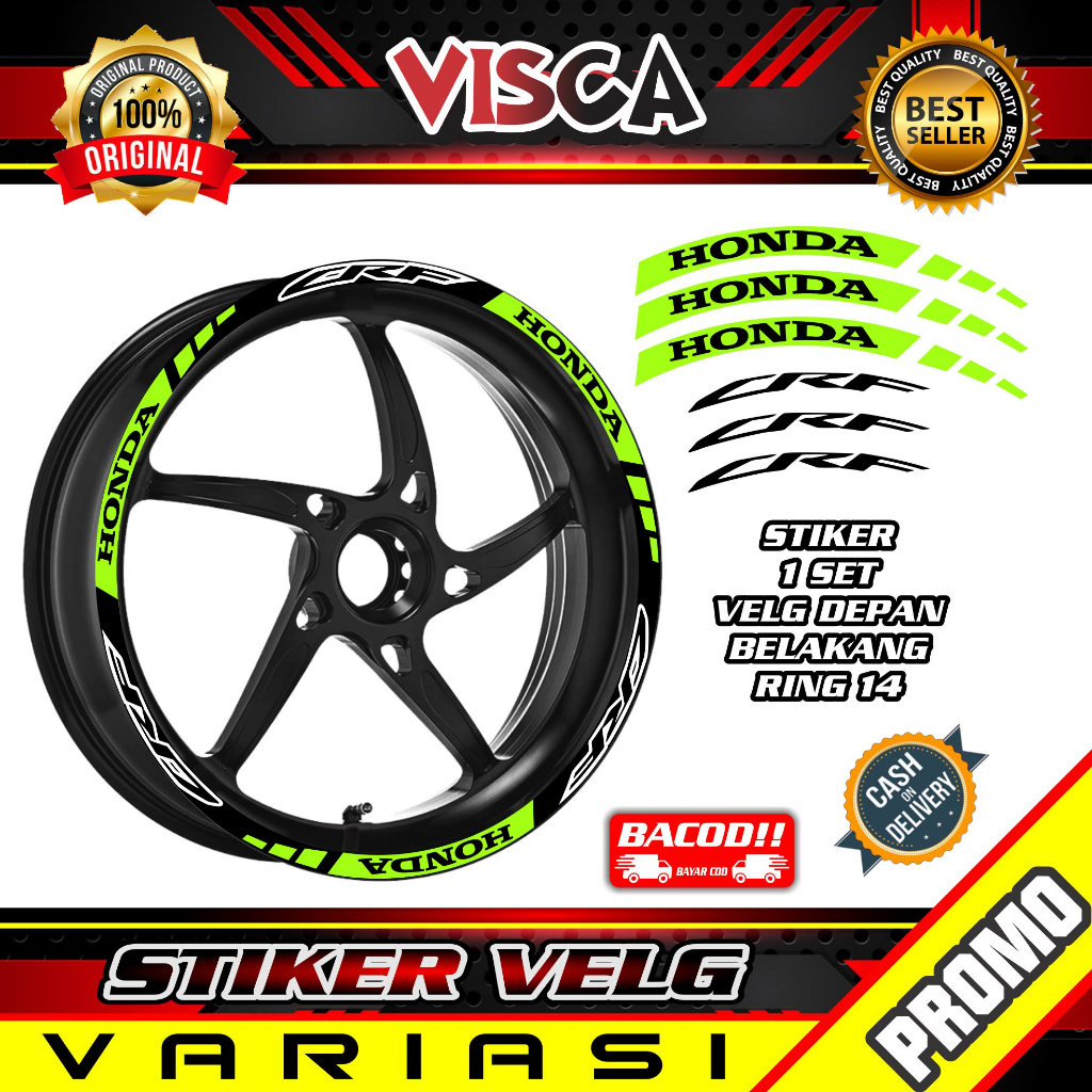 Stiker Velg List Velg Motor Stiker Velg Sticker CRF RING 17