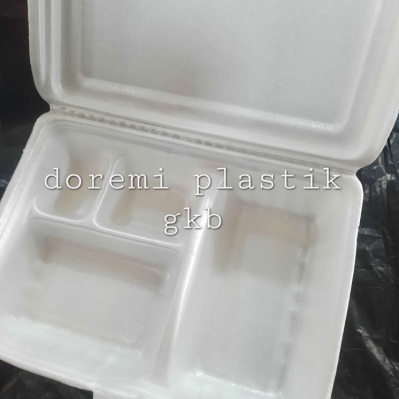 styrofoam jumbo / Foam nasi sekat 4 / Foam nasi / Foam sekat 4 / Sterofoam sekat 4