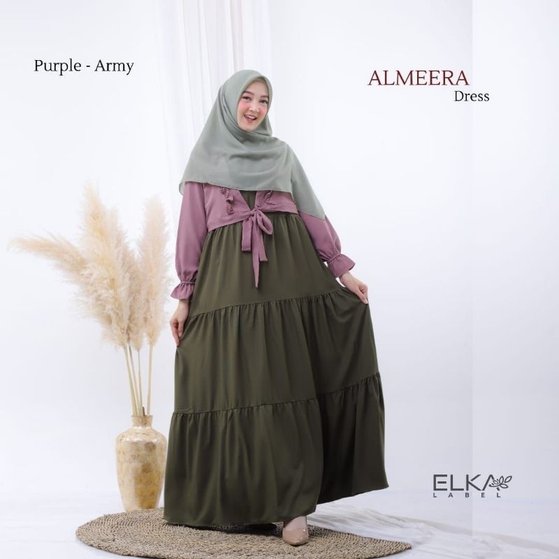 GAMIS ELKALABEL - ALMEERA DRESS - GAMIS MODIS - DRESS MUSLIMAH