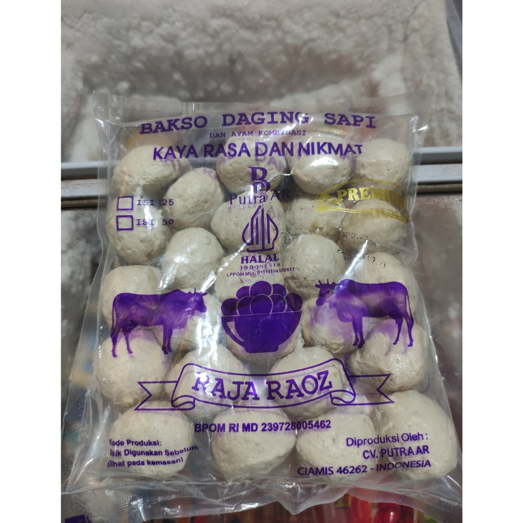 

Baso Sapi Premium Rebus (BMS PREMIUM) Raja Raoz isi 25 Pcs (Di Jual bal an) isi 10 pak
