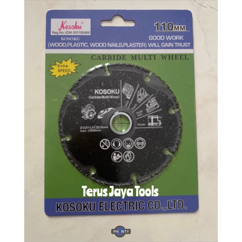 KOSOKU Cakram Pemotong Carbide Multi Wheel Cutting Disc