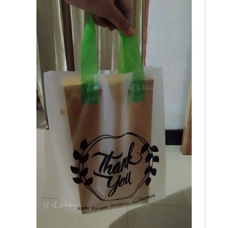 Yuni_Genz Kantong Plastik Handle Thank You (Isi 50)/ Plastik Motif Thank You Stock / Plastik Thank
