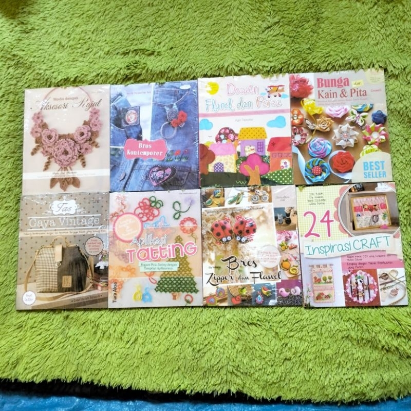 ORIGINAL BUKU KREASI KERAJINAN TANGAN AKSESORI BONEKA RAJUT BINATANG ANAK BROS KONTEMPORER DESAIN BU