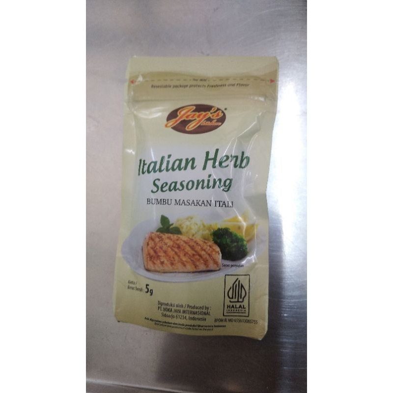 

Italian herb seasoning jays kemasan 5gr