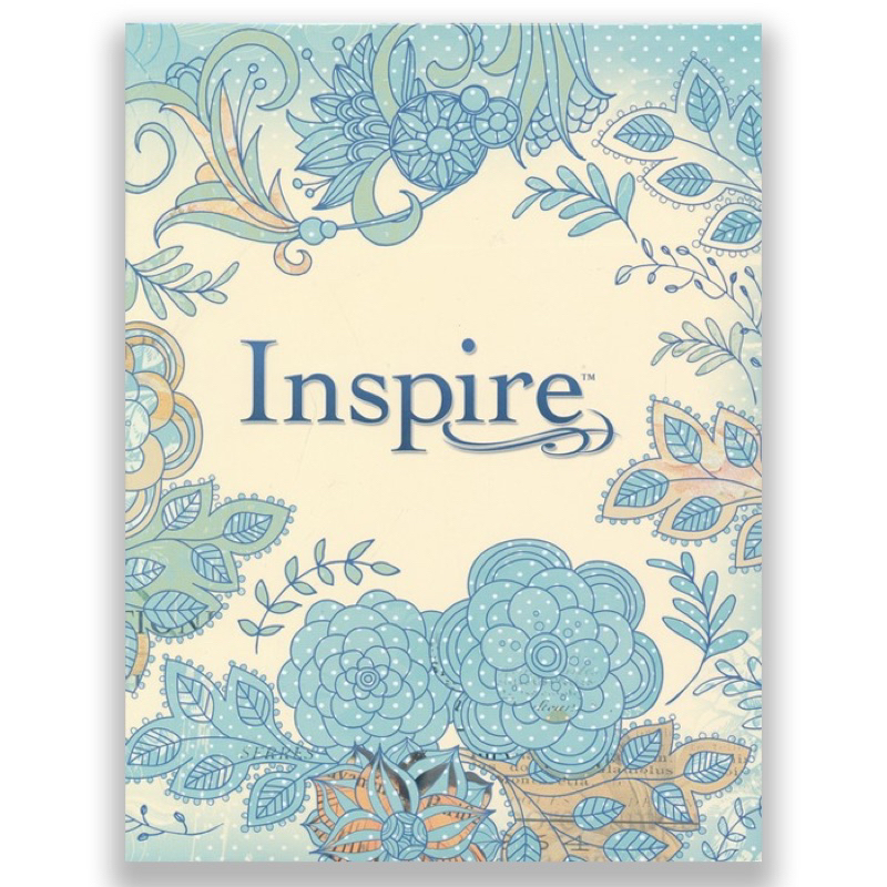 NLT Inspire Bible: The Buble for Coloring & Creative Journaling - Soft Cover Blue