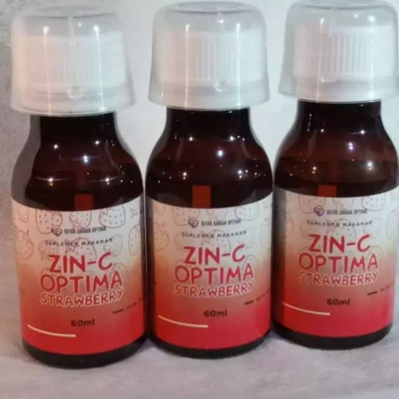 Zin-C Optima Rasa Strawberry / ZinC / Vitamin C / Meningkatkan Daya Tahan Tubuh
