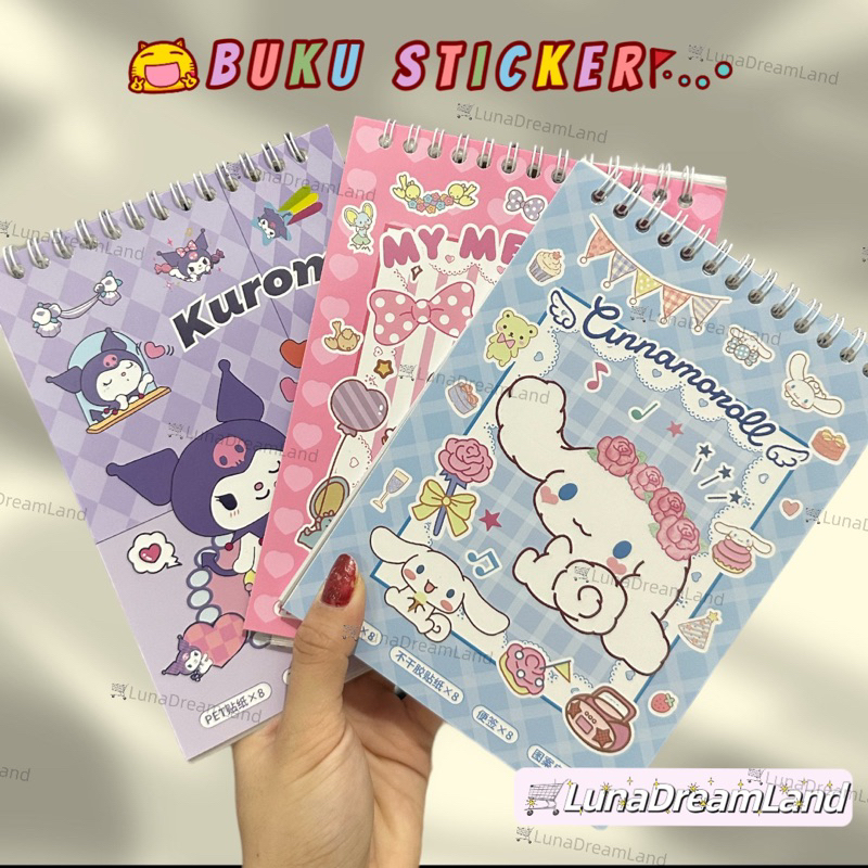 

Buku STICKER 3in1 Viral Terlaris Stiker Sanrio Kartun Korea Lucu Tahan air