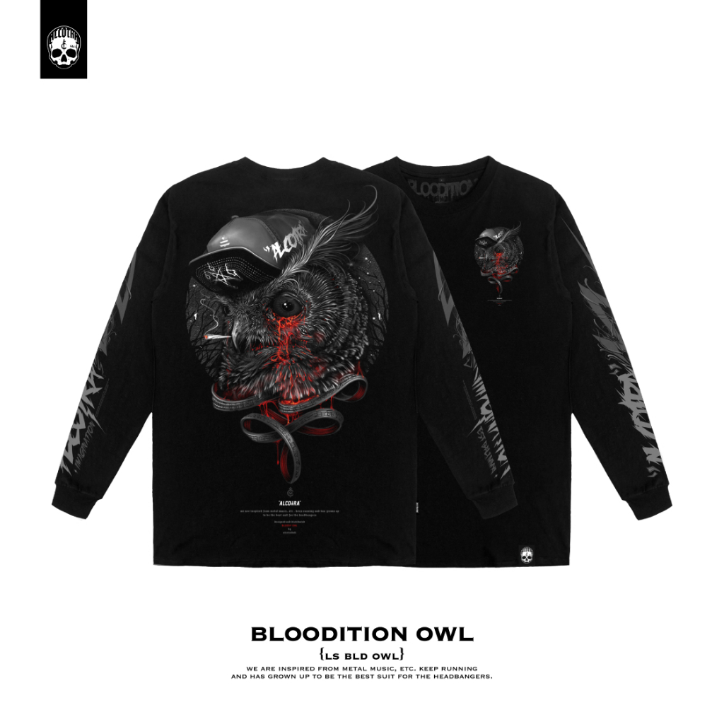 LS BLD OWL // LONGSLEEVE BLOOD OWL // KAOS LENGAN PANJANG ALCOTRA ALCOTRA