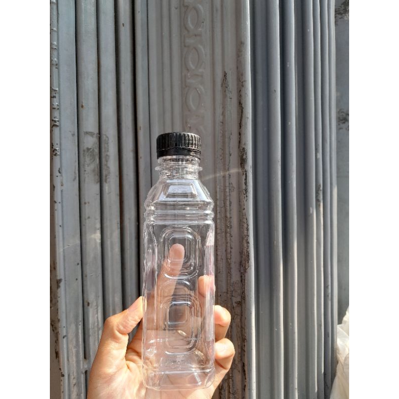 Botol Plastik 250ml Kotak Cimori Tinggi | Botol jus juice 250 ml