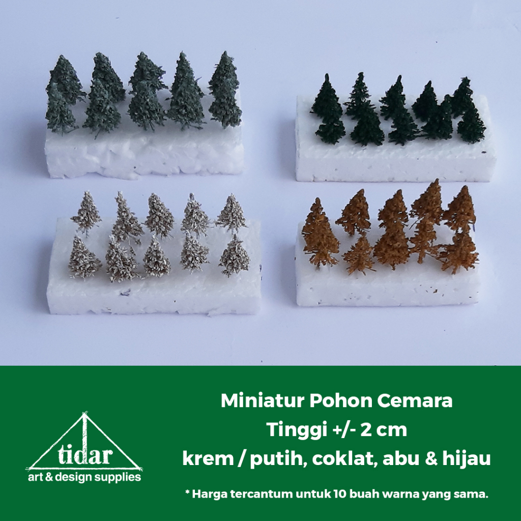 

[MR] HR - Miniatur Pohon Cemara Tinggi 2 cm - Maket Tanaman Pinus