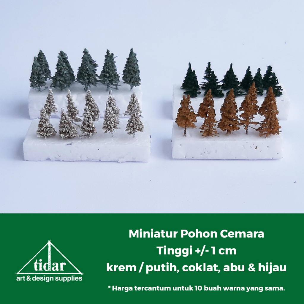 

[MR] HR - Miniatur Pohon Cemara Tinggi 1 cm - Maket Tanaman Pinus