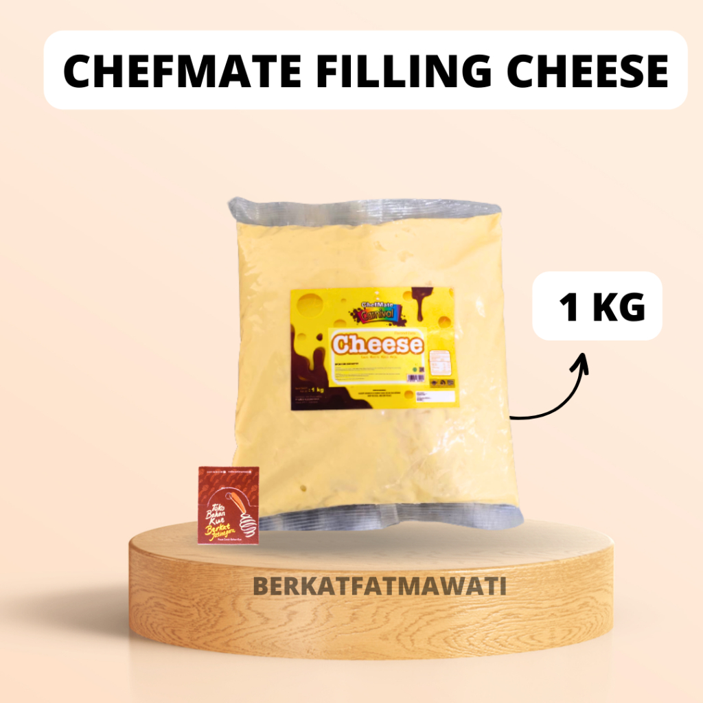 

CHEFMATE PASTA FILLING CHEESE ( KEJU ) KEMASAN 1 KG / FILLING KEJU