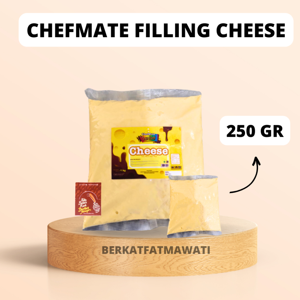 

CHEFMATE PASTA FILLING CHEESE ( KEJU ) REPACK 250 GR / FILLING KEJU