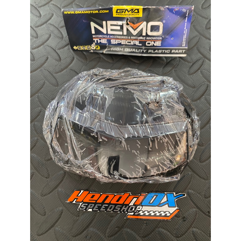 kaca mika stoplamp smoke aerox new