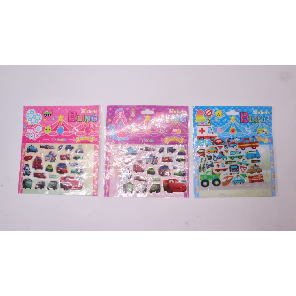 

GROSIR ISI 20 STICKER TIMBUL 3D / STIKER ANAK / STICKER TIMBUL AAF