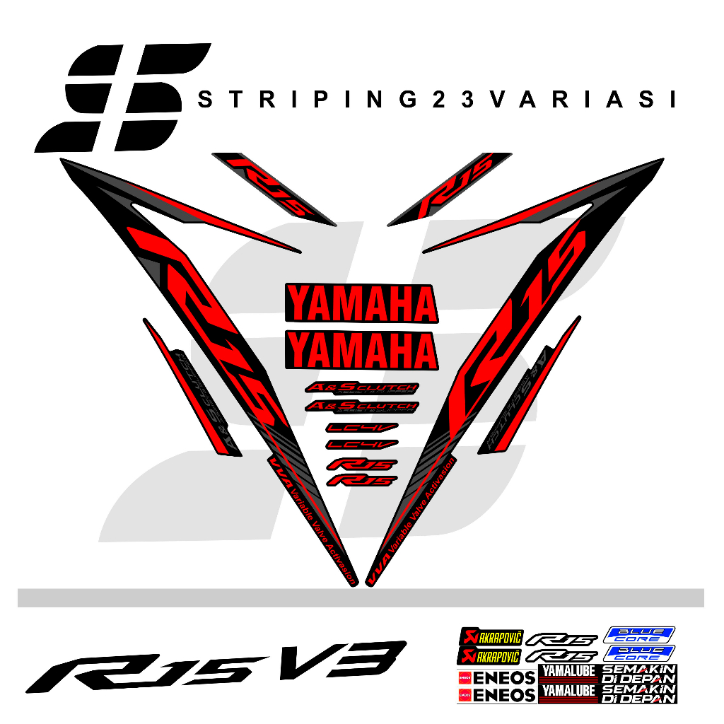 STRIPING R15 V3 GRAFIS ORIGINAL EDISI 2 VARIASI 002