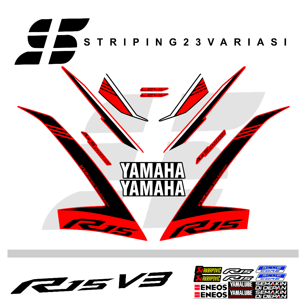 STRIPING R15 V3 LIST / GRAFIS ORIGINAL VARIASI 001
