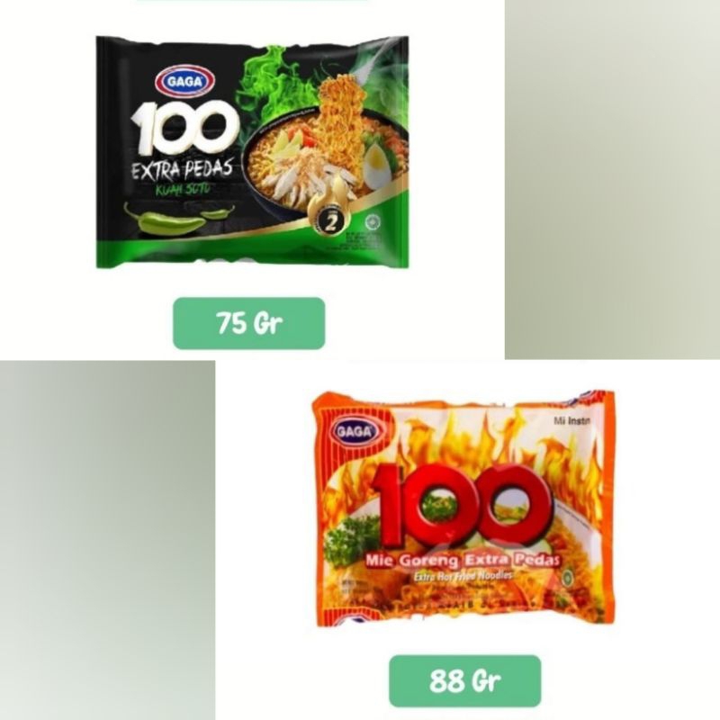 

Mie GAGA Goreng Extra Pedas dan GAGA Kuah Soto Extra Pedas 1Pcs