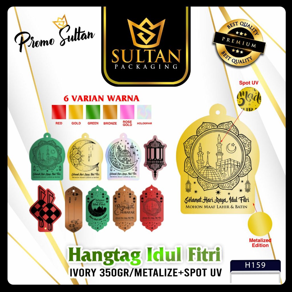 

Hangtag Idul Fitri Premium - Tag Lebaran Isi 20 Pcs - H159