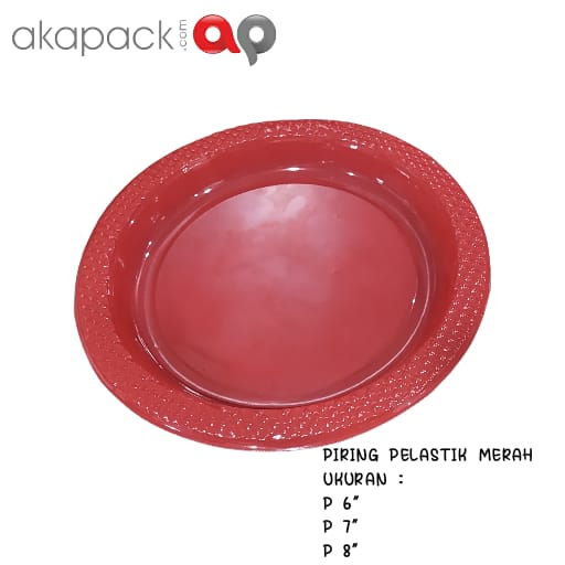 PIRING PLASTIK Warna uk 7 inch / PIRING ACARA PIRING MAKAN PIRING KUE