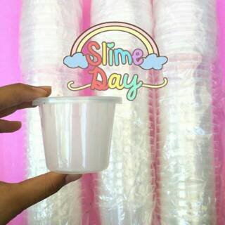 CUP Slime 150GR 1 PACK ISI 25 PCS tutup rapat