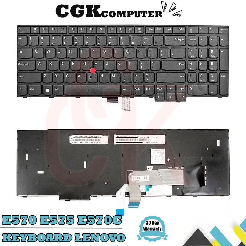 Keyboard Laptop Lenovo Thinkpad E570 E575 E570C NO BACKLIGHT