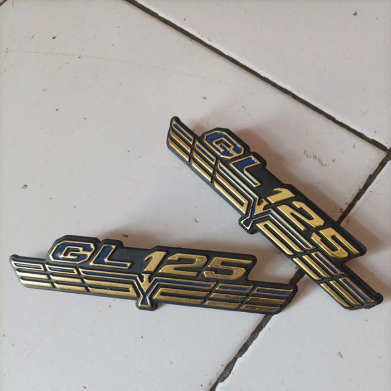 emblem tangki gl100 emblem tepong gl100 twpong gl125