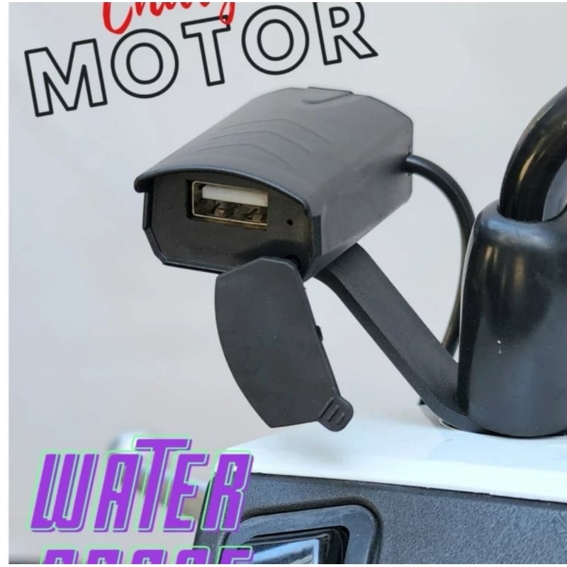 CHARGER USB SEPEDA MOTOR USB CHARGER CAS SPION MOTOR ANTI AIR WATERPROOF