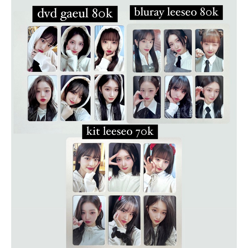 The Prom Queen DVD bluray kit ive fancon fan concert photocard pc wonyoung gaeul yujin rei liz leese